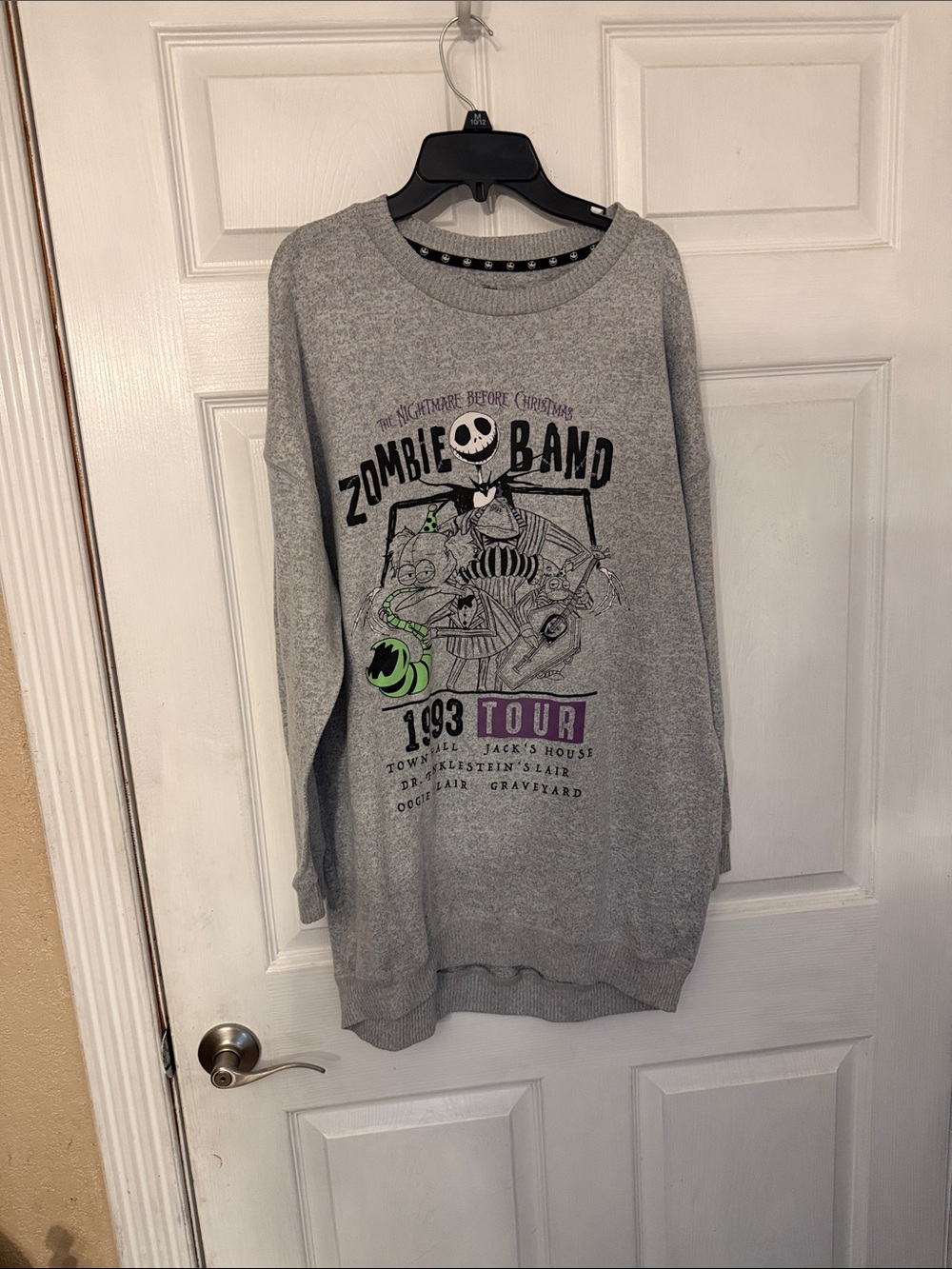 Nightmare Before Christmas 'Zombie Band' Gray Graphic Sweatshirt